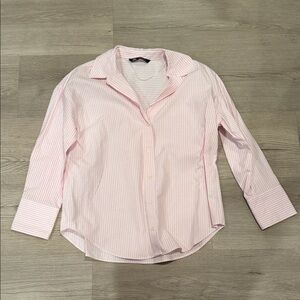 Zara Pink Striped Women's Top